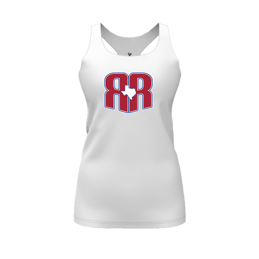 [CUS-DFW-RCBK-PER-WHT-FYS-LOGO2] Racerback Tank Top (Female Youth S, White, Logo 2)