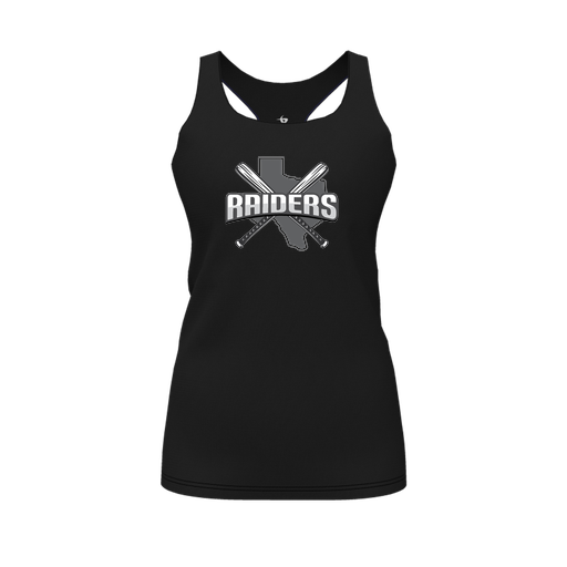 [CUS-DFW-RCBK-PER-BLK-FYS-LOGO1] Racerback Tank Top (Female Youth S, Black, Logo 1)