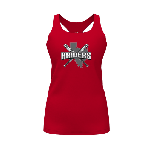 [CUS-DFW-RCBK-PER-RED-FYS-LOGO1] Racerback Tank Top (Female Youth S, Red, Logo 1)