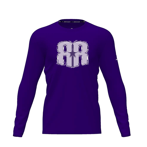 [CUS-DRIF-TEES-PER-CNK-LSL-PUR-YXS-LOGO3] Dri Fit Performance T-Shirt (Youth XS, Purple, Logo 3, Long Sleeve)
