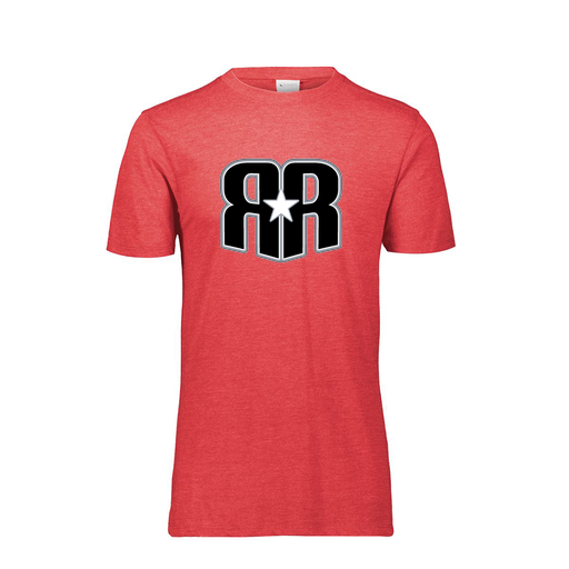 [FTSCUBRD-YS-LOGO3] Decker Youth Tri-Blend T-Shirt - Short Sleeve (Youth S, Red, Logo 3)