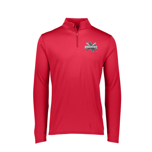 [FTLQFLRD-FAXS-LOGO1] Ladies Flex-Lite 1/4 Zip Shirt (Female Adult XS, Red, Logo 1)