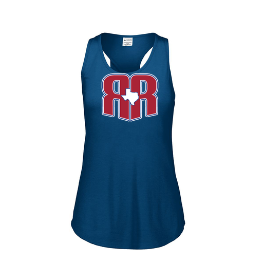 [FT0TUBNV-FAS-LOGO2] Ladies Tri Blend Tank Top (Female Adult S, Navy, Logo 2)