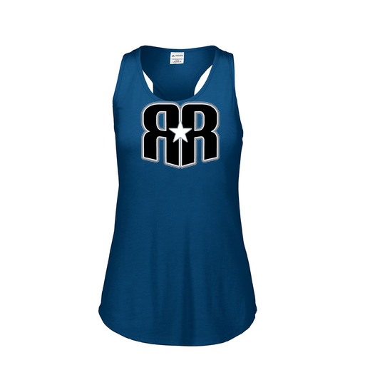 [FT0TUBNV-FAS-LOGO3] Ladies Tri Blend Tank Top (Female Adult S, Navy, Logo 3)