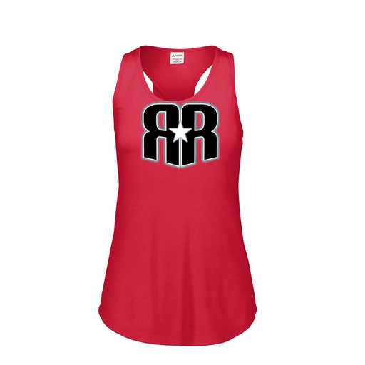 [FT0TUBRD-FAS-LOGO3] Ladies Tri Blend Tank Top (Female Adult S, Red, Logo 3)