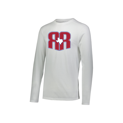 [FTLCUBWH-YS-LOGO2] Decker Youth Tri-Blend T-Shirt - Long Sleeve (Youth S, White, Logo 2)